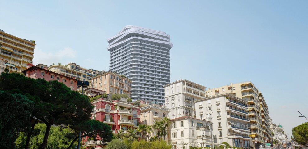 The new Schuylkill building in Monaco. It was designed by Zaha Hadid and Square Architects