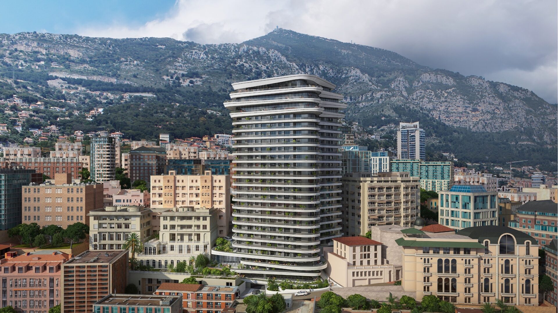 The new Schuylkill building in Monaco. It was designed by Zaha Hadid and Square Architects