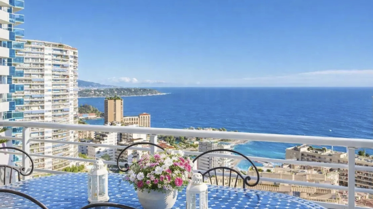 A Private Terrace with Panoramic Monaco and Sea Views