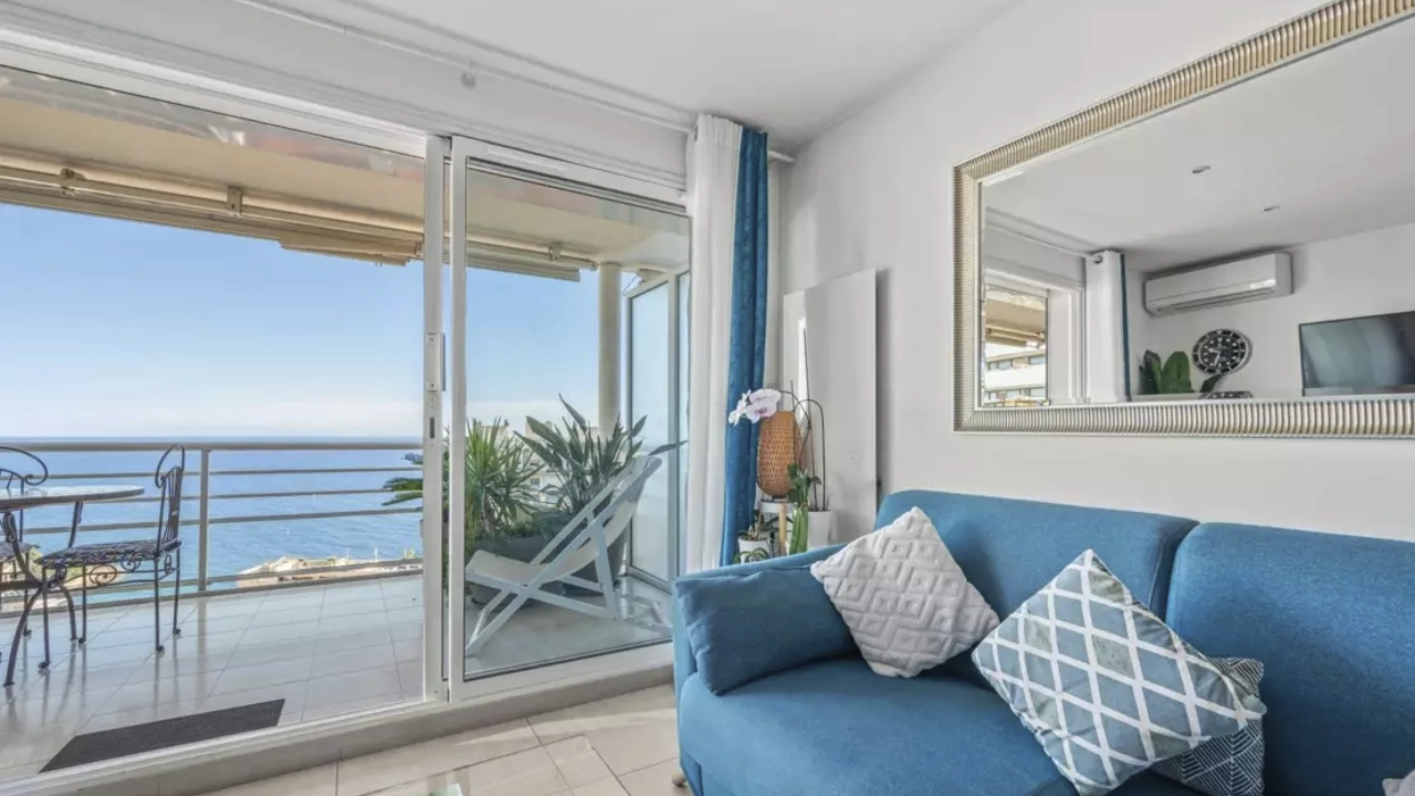 A Private Terrace with Panoramic Monaco and Sea Views