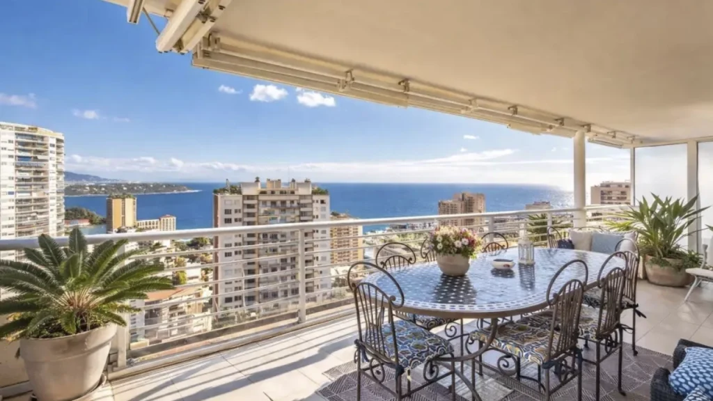 A Private Terrace with Panoramic Monaco and Sea Views