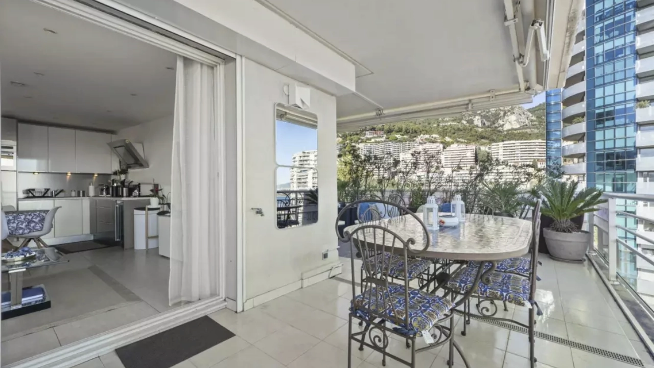 A Private Terrace with Panoramic Monaco and Sea Views