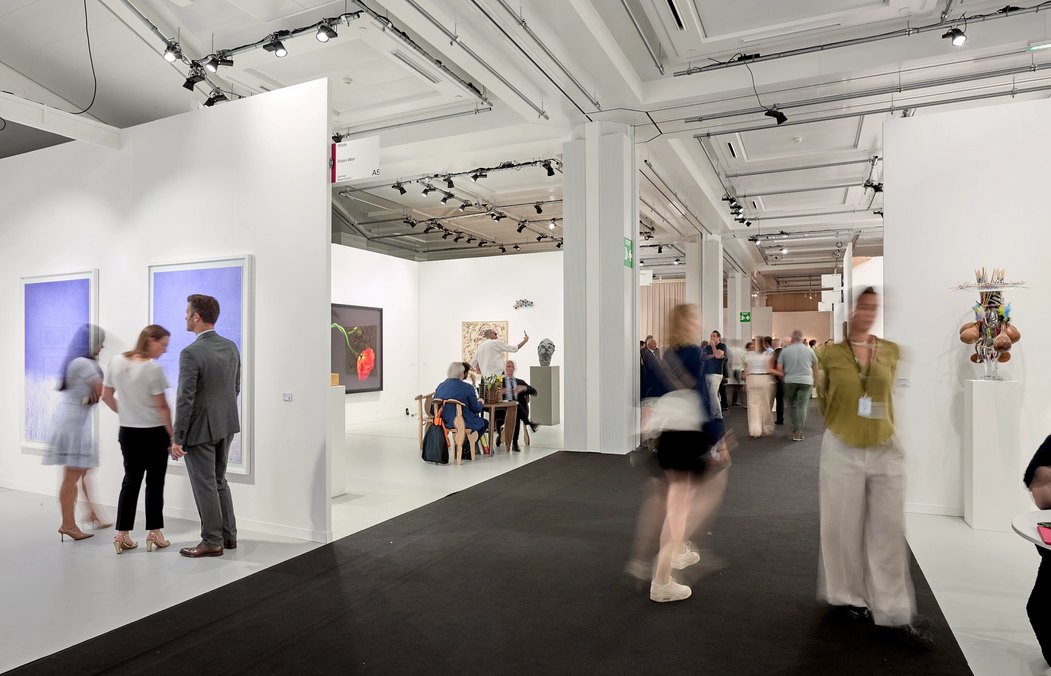 The show floor at artmonte-carlo inside the Grimaldi Forum