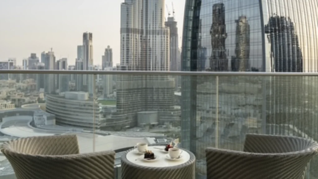 Exquise résidence dotée d&rsquo;une chambre avec vue sur le Burj Khalifa