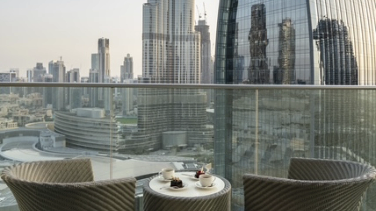 Exquise résidence dotée d&rsquo;une chambre avec vue sur le Burj Khalifa
