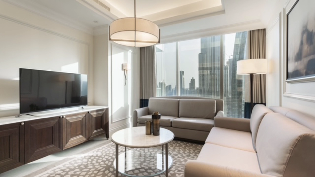 Exquise résidence dotée d&rsquo;une chambre avec vue sur le Burj Khalifa