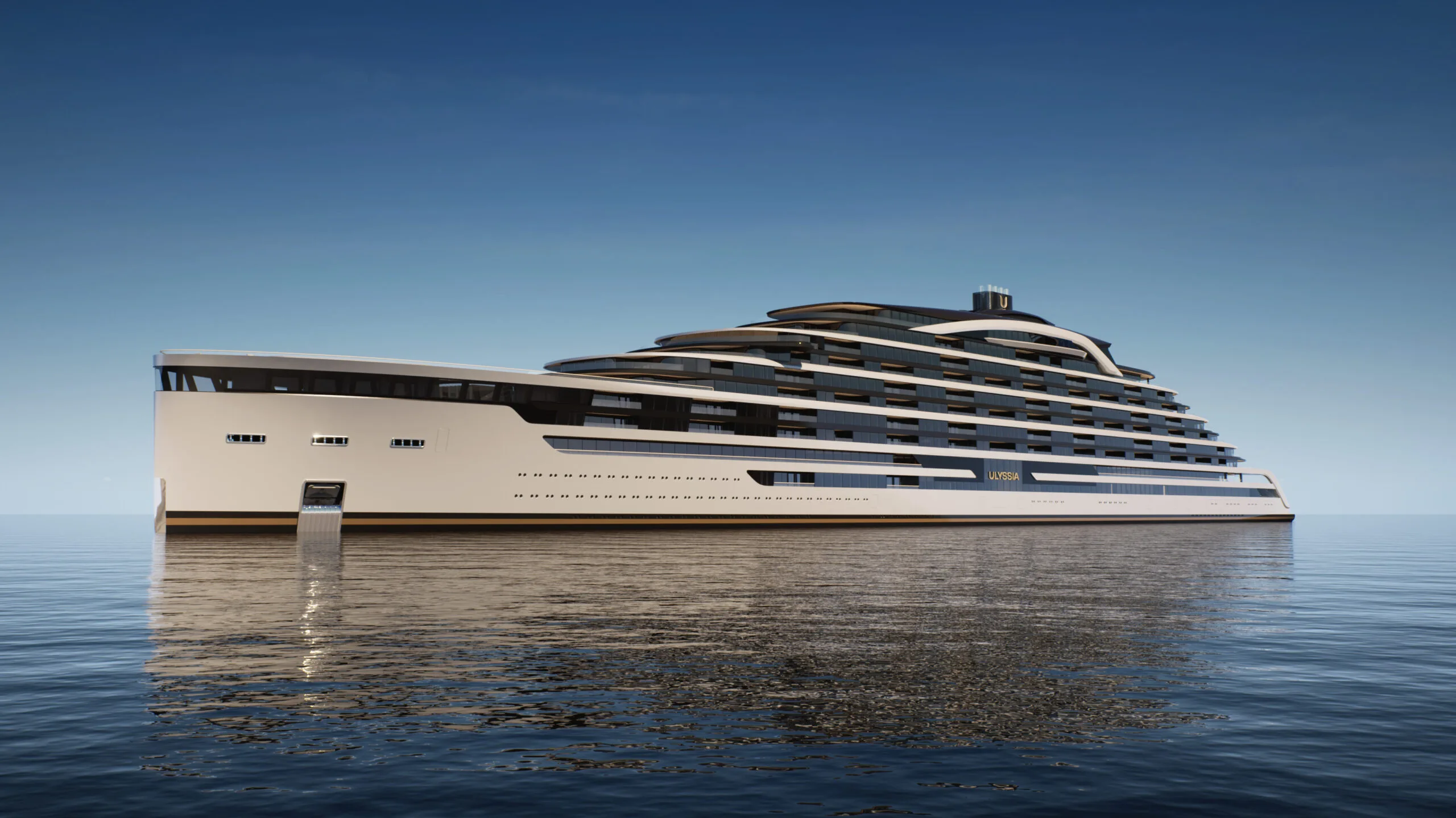Exterior rendering of the 323-metre Ulyssia