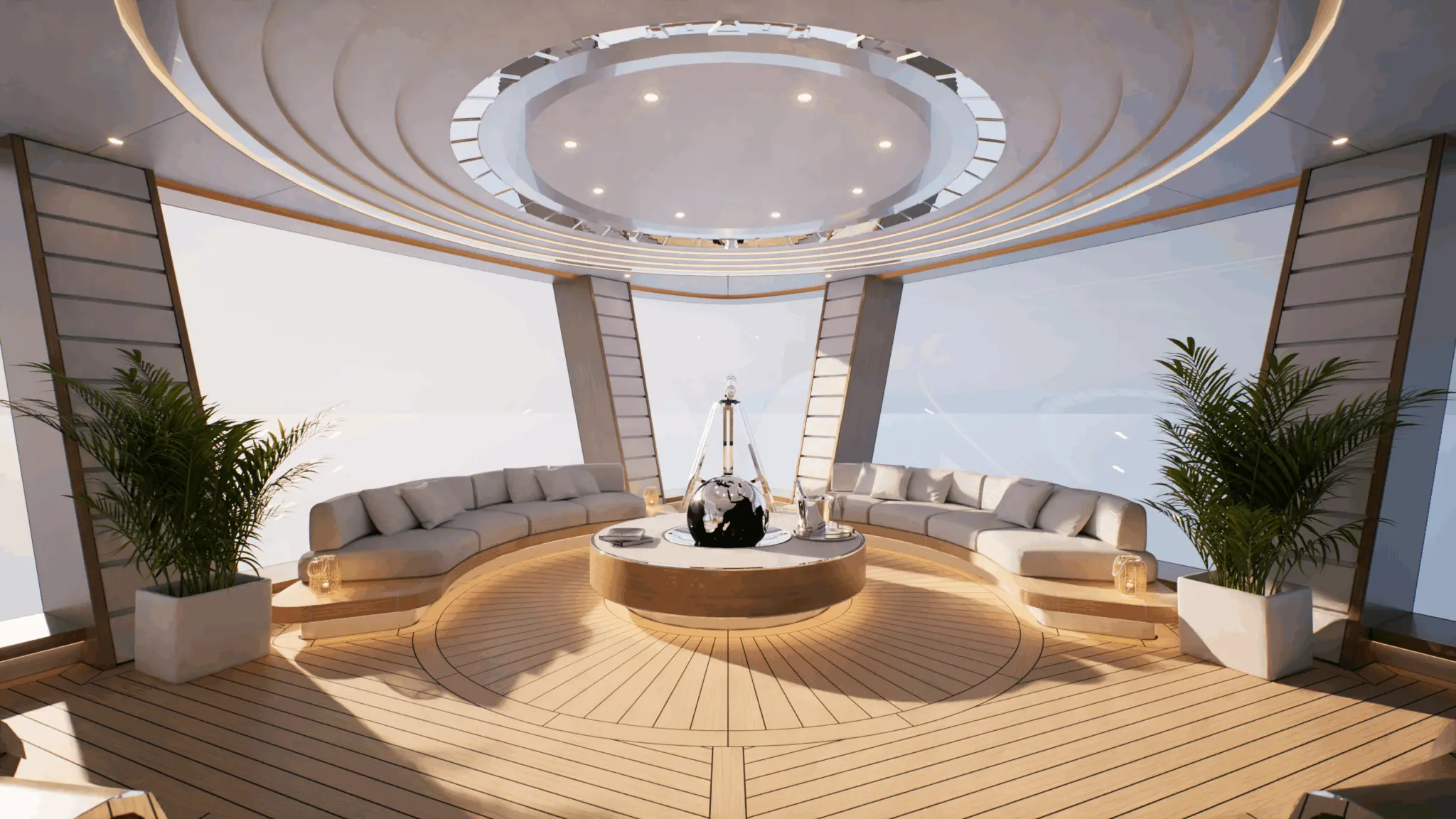 Interior by FM Architettura aboard Ulyssia
