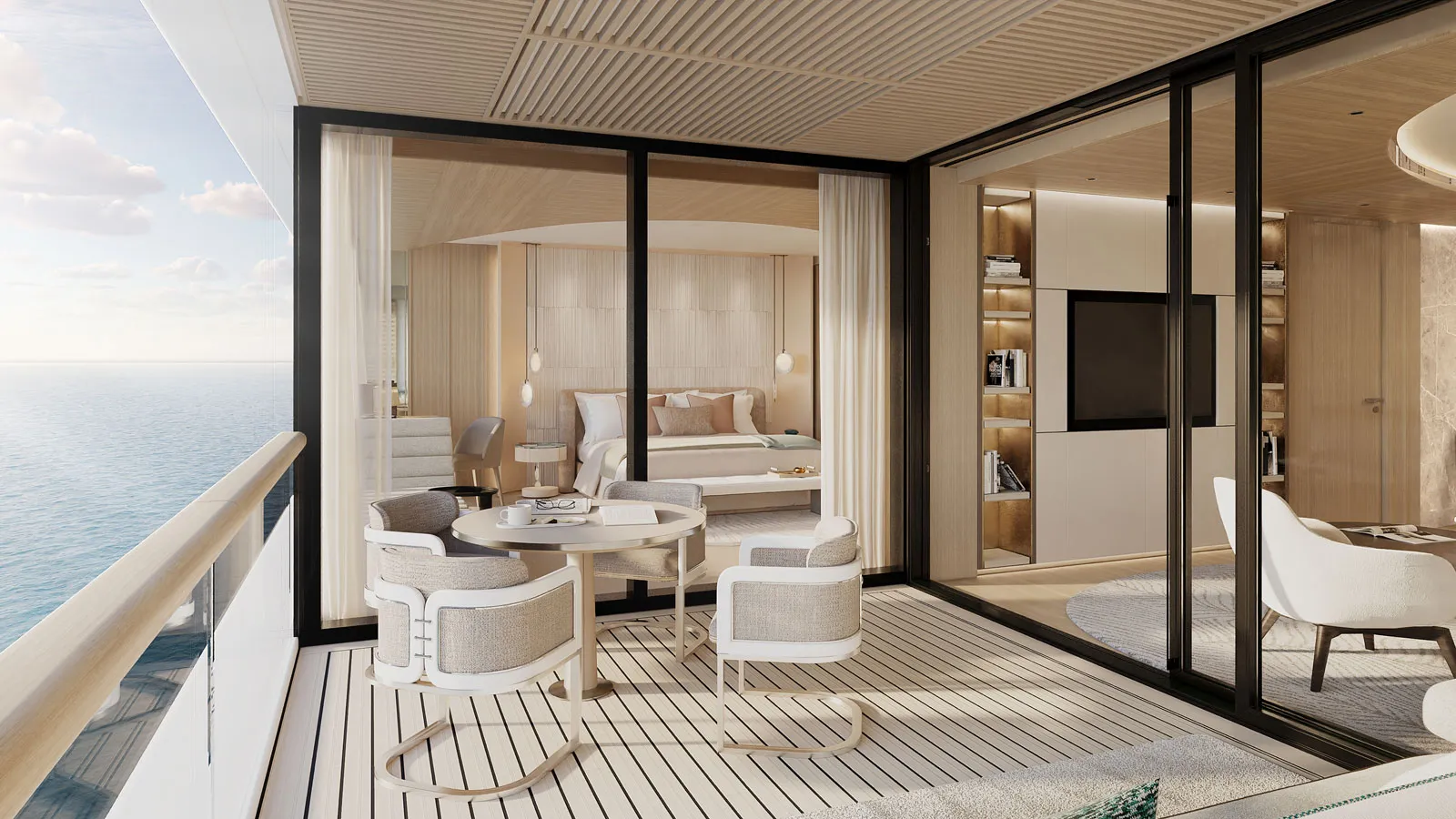 Second view of a Deck 6 interior aboard Ulyssia